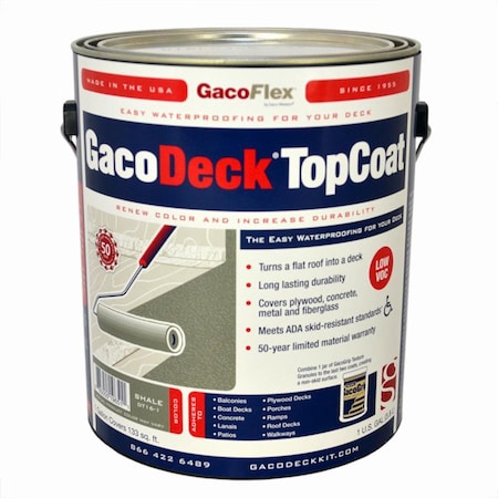 Gaco 1 Gal Shale GacoDeck Water-Based Elastomeric Top Coat DT16